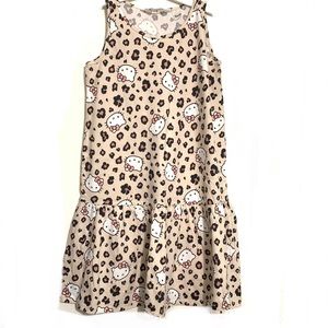 Hello Kitty Leopard Print Sleeveless Girls Summer Dress Sz US 8/10 NWOT by H&M
